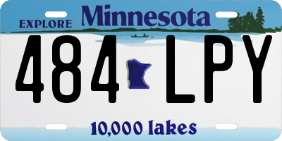 MN license plate 484LPY