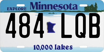 MN license plate 484LQB