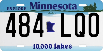 MN license plate 484LQO