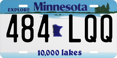 MN license plate 484LQQ