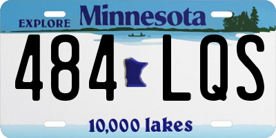 MN license plate 484LQS