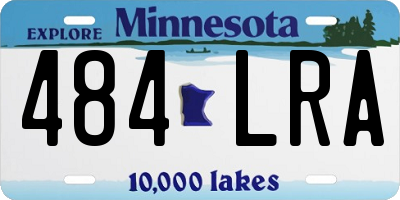 MN license plate 484LRA