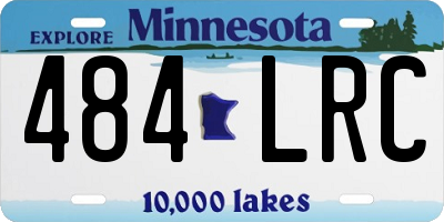 MN license plate 484LRC