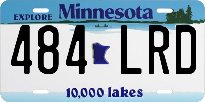 MN license plate 484LRD