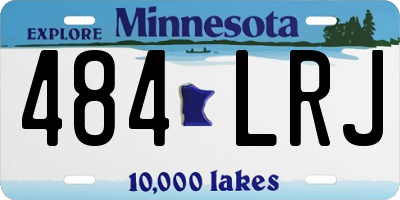 MN license plate 484LRJ