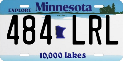 MN license plate 484LRL