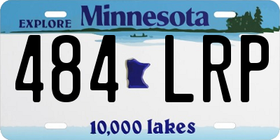 MN license plate 484LRP