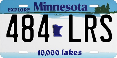MN license plate 484LRS