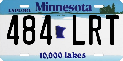 MN license plate 484LRT