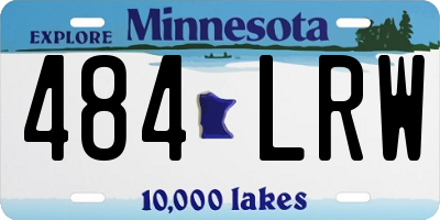 MN license plate 484LRW