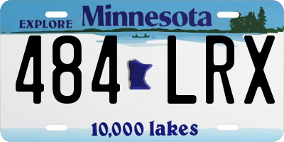 MN license plate 484LRX