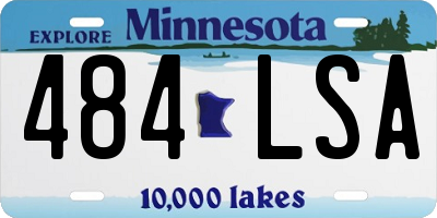 MN license plate 484LSA