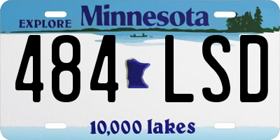 MN license plate 484LSD