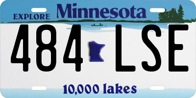 MN license plate 484LSE