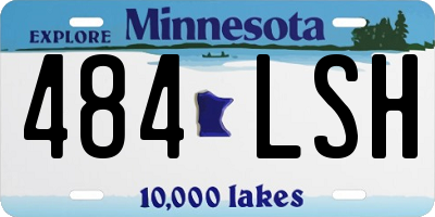 MN license plate 484LSH