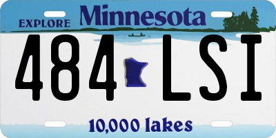 MN license plate 484LSI