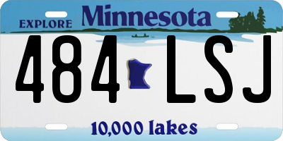 MN license plate 484LSJ