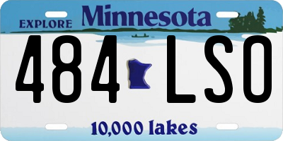MN license plate 484LSO