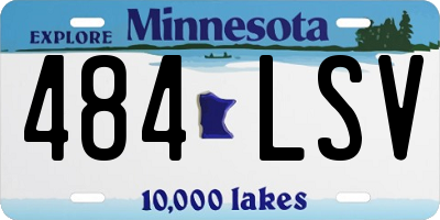 MN license plate 484LSV