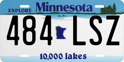 MN license plate 484LSZ