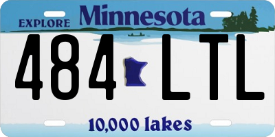 MN license plate 484LTL