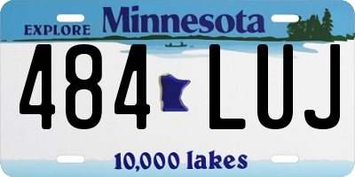 MN license plate 484LUJ
