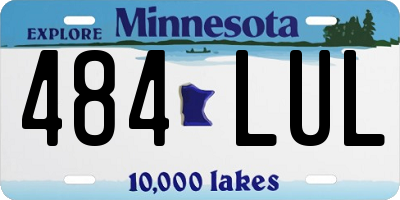 MN license plate 484LUL