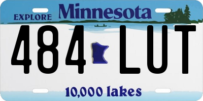 MN license plate 484LUT