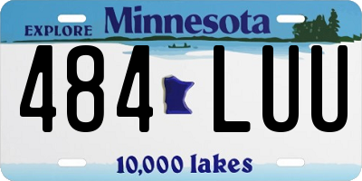 MN license plate 484LUU