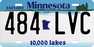 MN license plate 484LVC