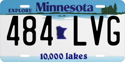 MN license plate 484LVG
