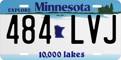 MN license plate 484LVJ