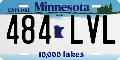 MN license plate 484LVL