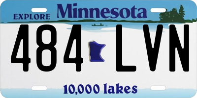 MN license plate 484LVN