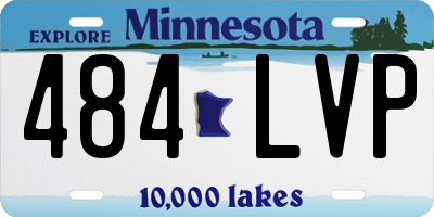 MN license plate 484LVP
