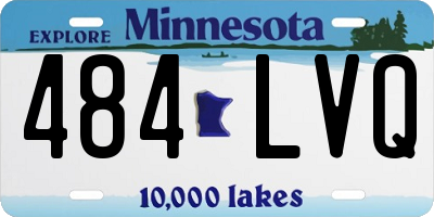 MN license plate 484LVQ