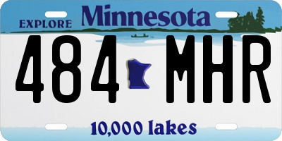 MN license plate 484MHR