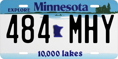 MN license plate 484MHY