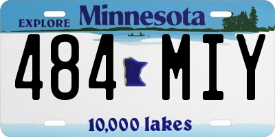 MN license plate 484MIY