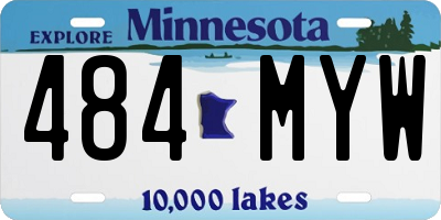 MN license plate 484MYW