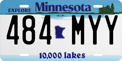 MN license plate 484MYY