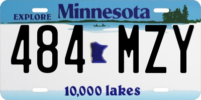 MN license plate 484MZY