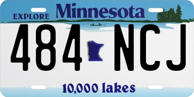 MN license plate 484NCJ