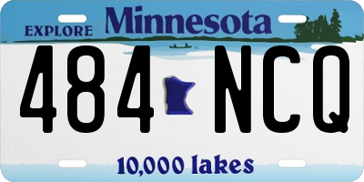 MN license plate 484NCQ