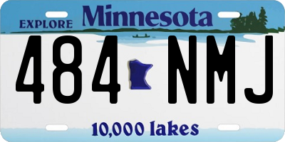 MN license plate 484NMJ