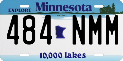 MN license plate 484NMM