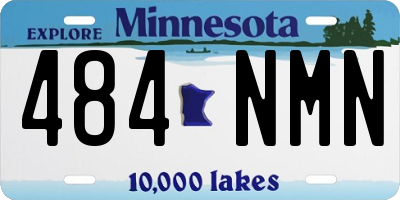 MN license plate 484NMN