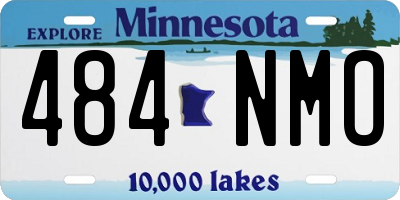 MN license plate 484NMO