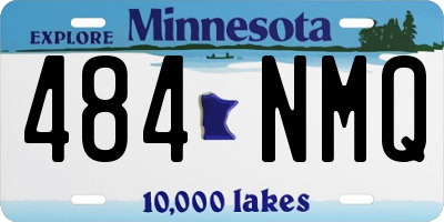 MN license plate 484NMQ