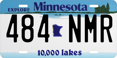 MN license plate 484NMR